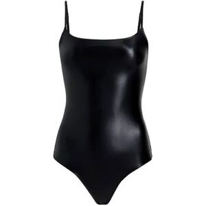 Commando Faux Leather Camisole Bodysuit